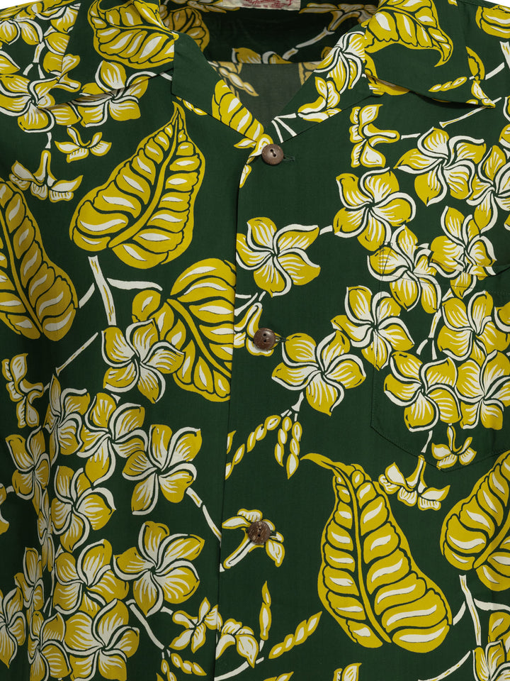 Sun Surf Plumeria Blossoms Shirts - Green | 9876477b179f901f4f1d9774bf1ff58a8a78bf03