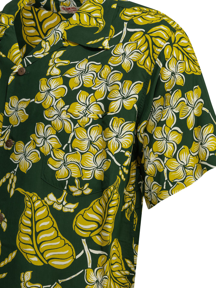 Sun Surf Plumeria Blossoms Shirts - Green | bfd531b5abd98202f87841b57d75e1663f9f909f