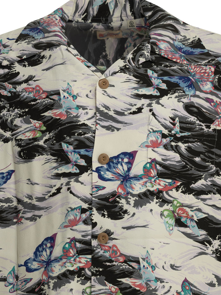 Sun Surf Butterfly Splash Shirts - Black | 7573c1e9ac3610032d88f9f768863149f285de8a