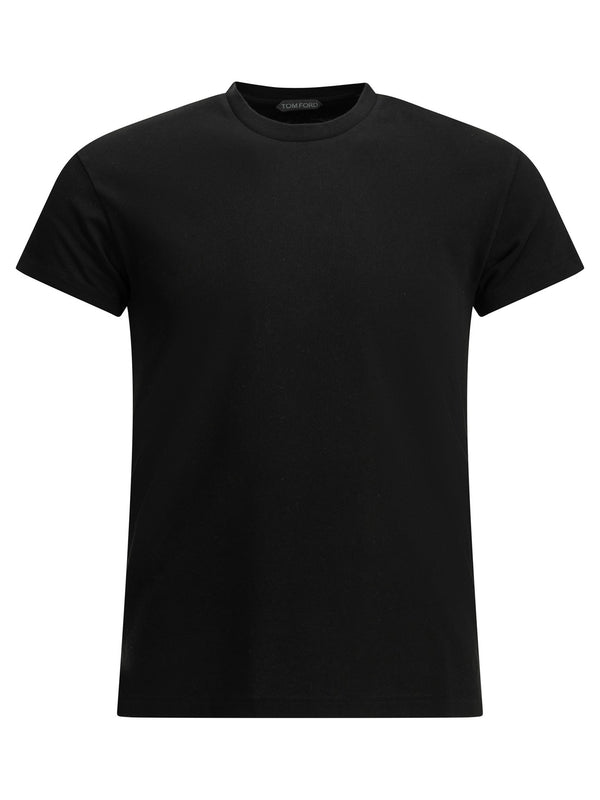 Cotton Crew-Neck T-Shirt T-Shirts Black