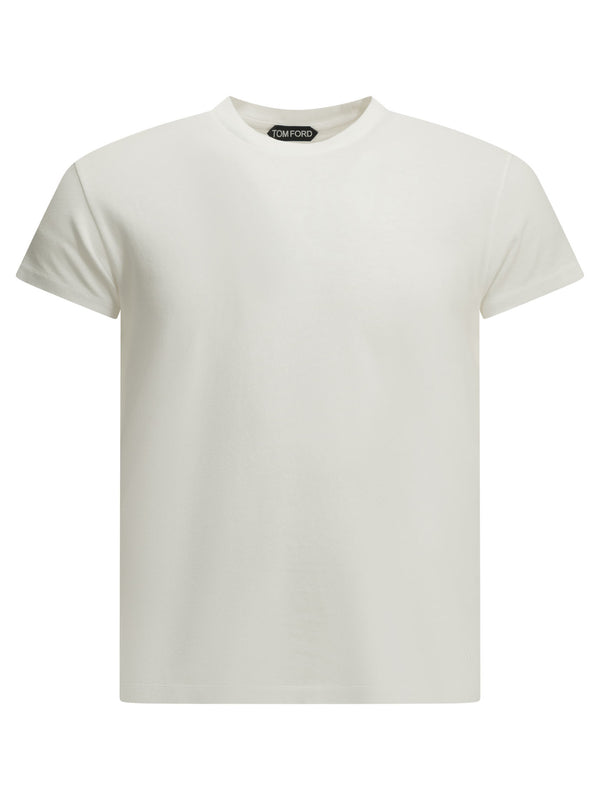 Cotton Crew-Neck T-Shirt T-Shirts White