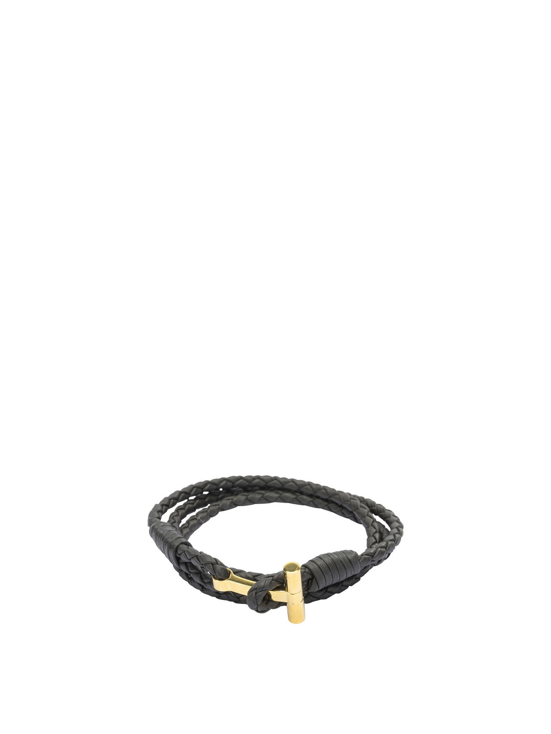 Tom Ford Braided Leather Bracelet Jewels - Brown | 839e92ce695c9329b8cd5916f7f18669069d32f0
