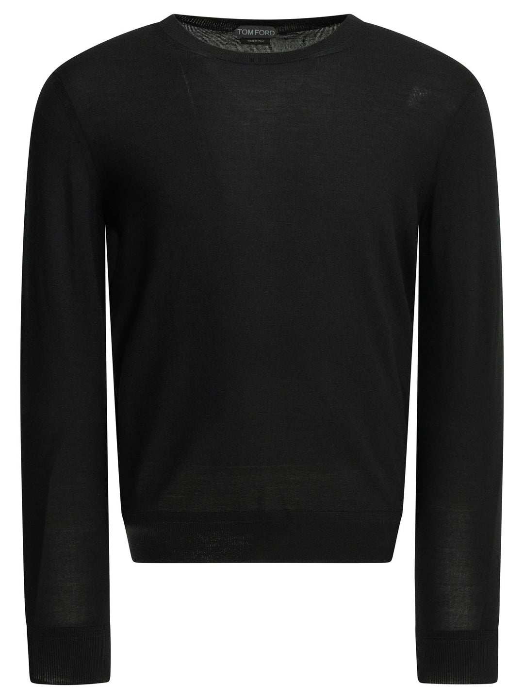 Tom Ford Wool Crew Neck Sweater Knitwear - Black | 67c82d04058b33376b61f79f262dc057d6808787