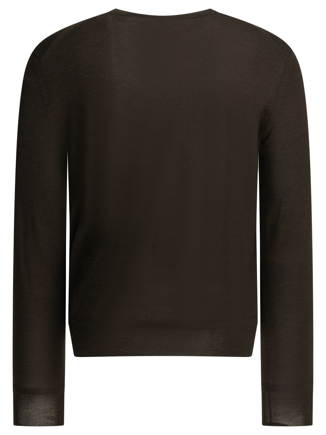 Tom Ford Cashmere And Silk Crew-Neck Sweater Knitwear - Brown | 2d601e964a253ffaf5c5591bd6b5654473035ff9