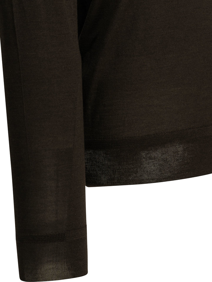 Tom Ford Cashmere And Silk Crew-Neck Sweater Knitwear - Brown | 57fb6dccd3c14bfcae2880219a359da925a25982