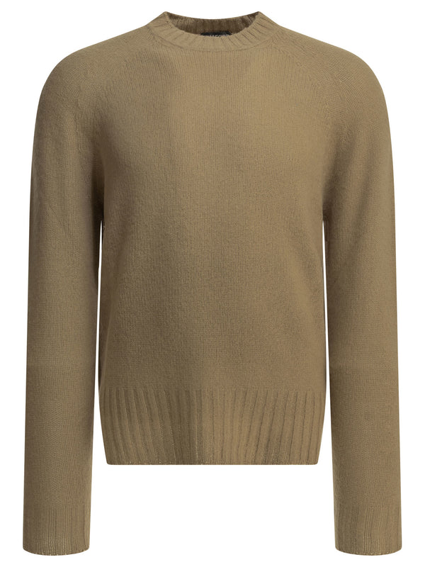 Cashmere Crewneck Sweater Knitwear Brown