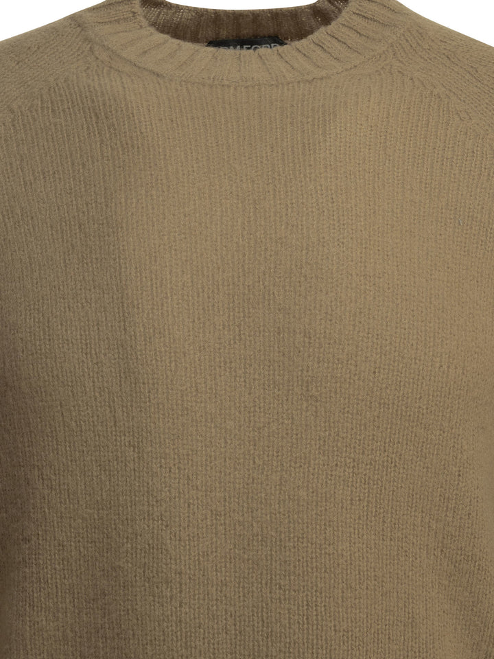 Tom Ford Cashmere Crewneck Sweater Knitwear - Brown | 7c8add1d88a92aea9adc41a01c041054de144f27