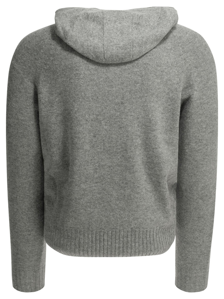 Tom Ford Cashmere Hooded Sweater Knitwear - Grey | 63fb15dda4b3b988a633f42477e7350f77b715b9