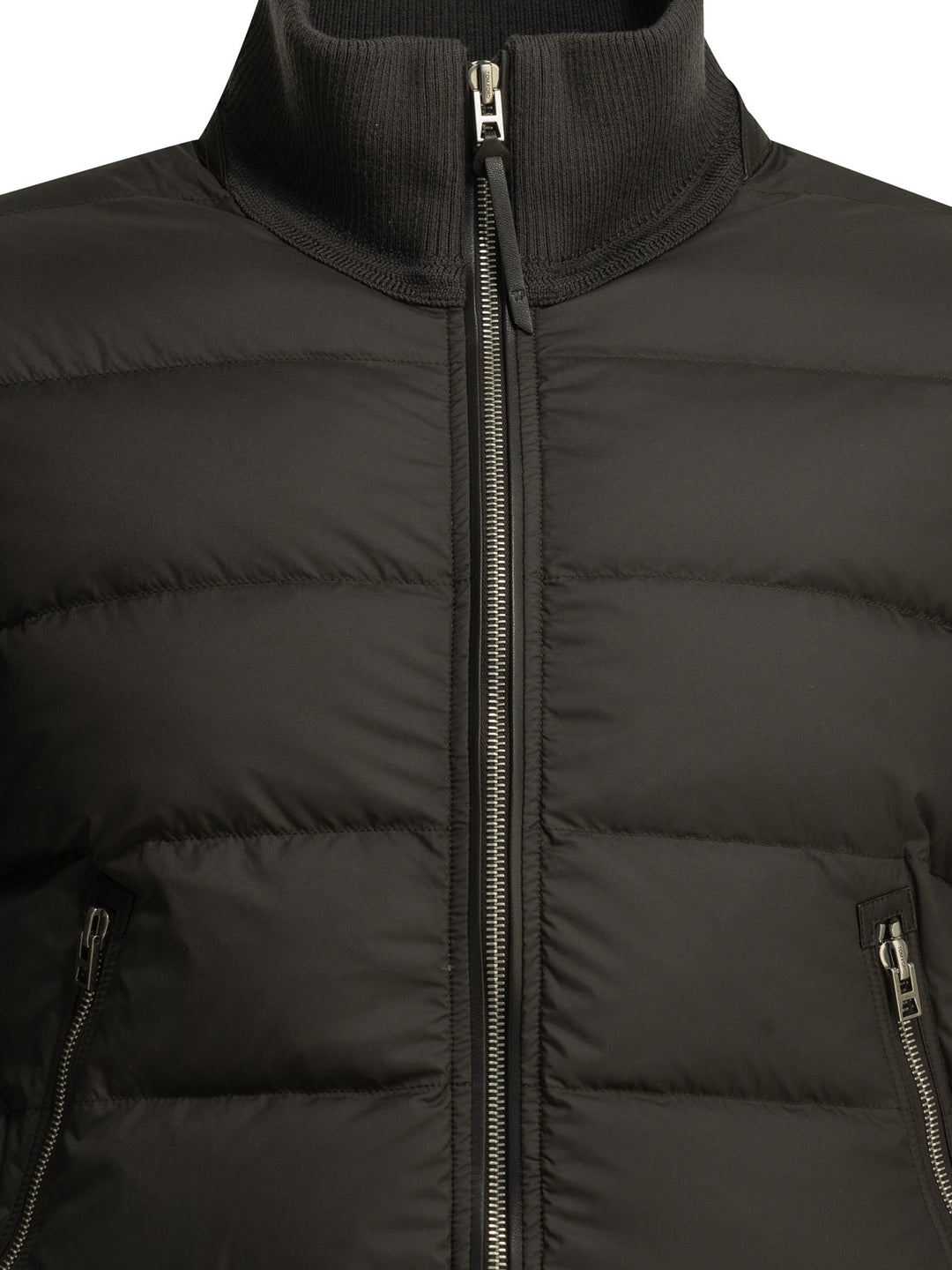 Tom Ford Nylon And Wool Short Down Jacket Jackets and Coats - Grey | f2f643f385a1a0d8fa79e3e9bc51198de1b1d81c