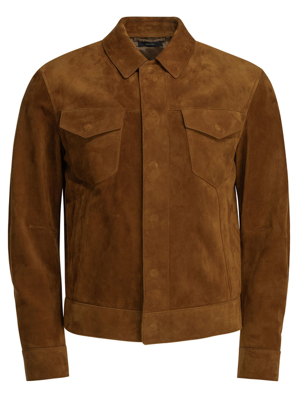 Suede Jacket Jackets And Coats Brown