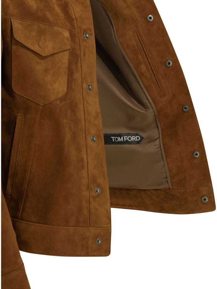 Tom Ford Suede Jacket Jackets and Coats - Brown | cfff2e7f4c035473876a19d501b73c8f48f02437