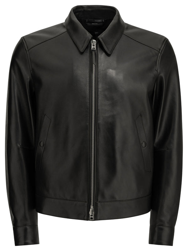 Leather Jacket Jackets And Coats Black