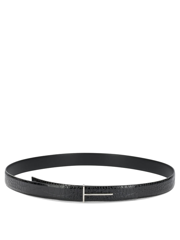 T Line Belts Black