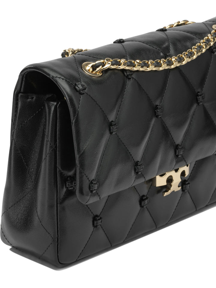 Tory Burch Bunny Knot Shoulder Bags - Black | b50056ad35f4285c8720456ecc6bbb88ab7dfee9