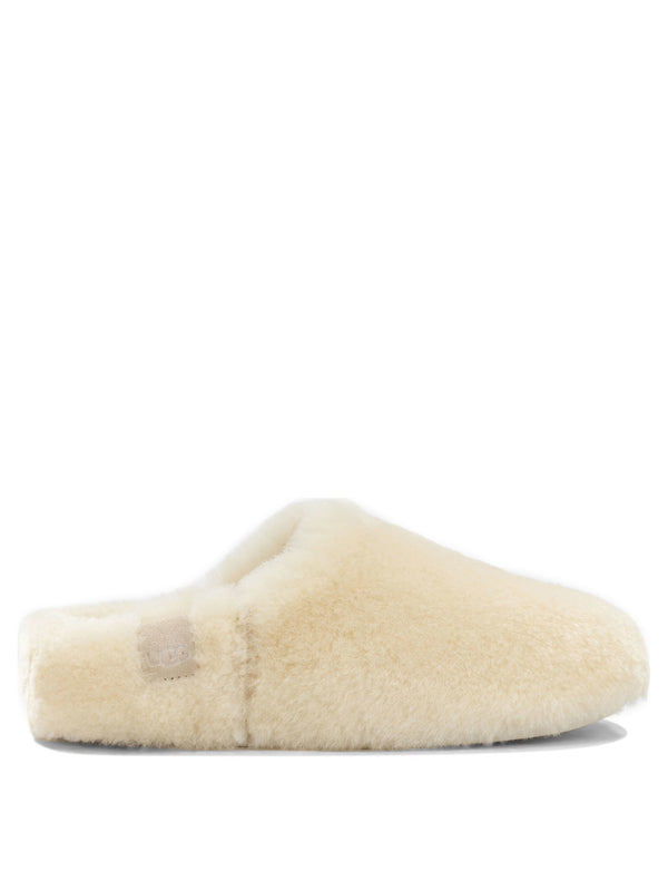 Elea Fluffed Loafers & Slippers White