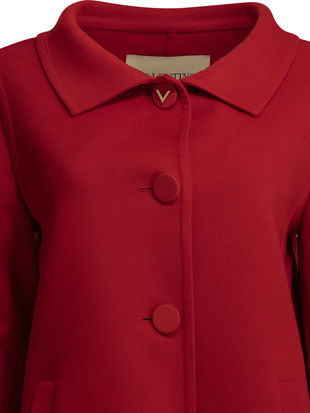 Valentino Long Wool And Cashmere Coat Jackets and Coats - Red | ccf12e7521abafa77bdf675d16a2a845511dadbc