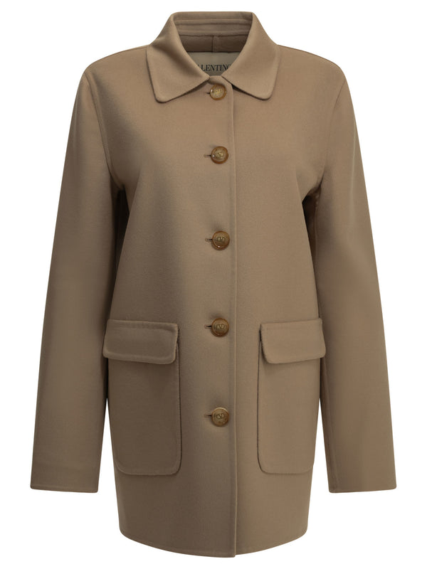 Vlogo Jackets And Coats Beige