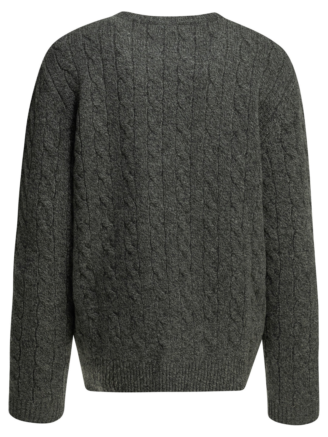 Valentino Virgin Wool Crewneck Sweater Knitwear - Grey | cb19973cd3e6777dffc6d2abfd8bd0f71688c8af