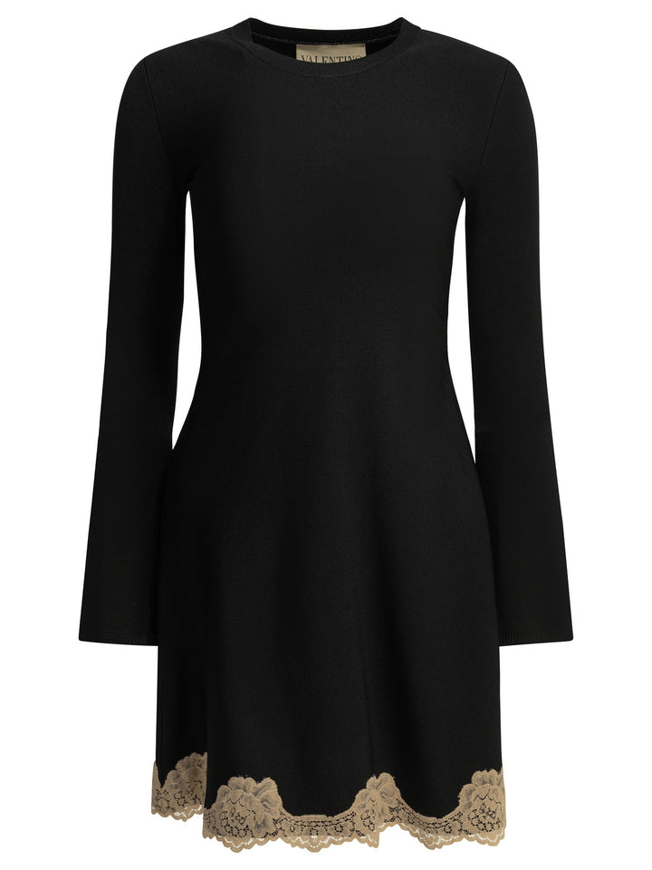 Valentino Short Flared Dress Dresses - Black | 1d86cf017a00b4e575d3fc32894acbfcef939529