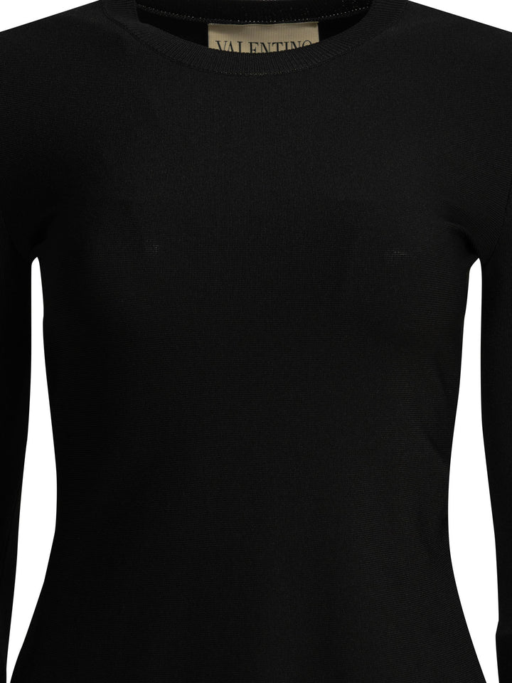 Valentino Short Flared Dress Dresses - Black | d2d2fd148df0c95b0e5d913548987ebe53dc0f7d