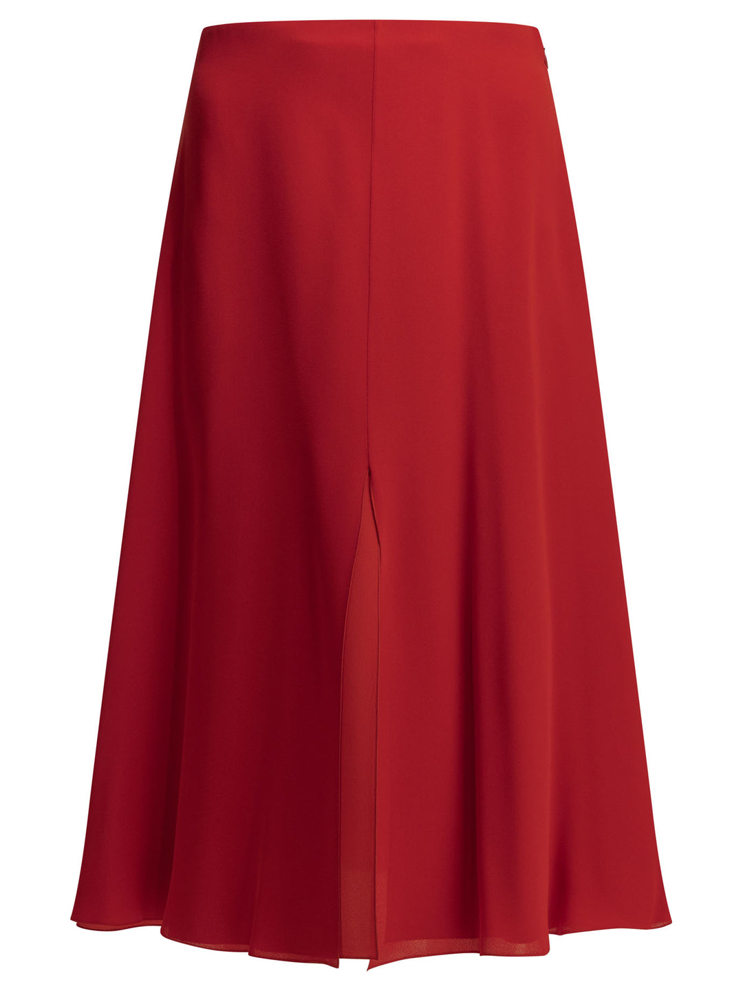 Valentino Flared Midi Skirt In Silk Skirts - Red | 5a370508bf24b8846a979e861e9852249e9d91b7