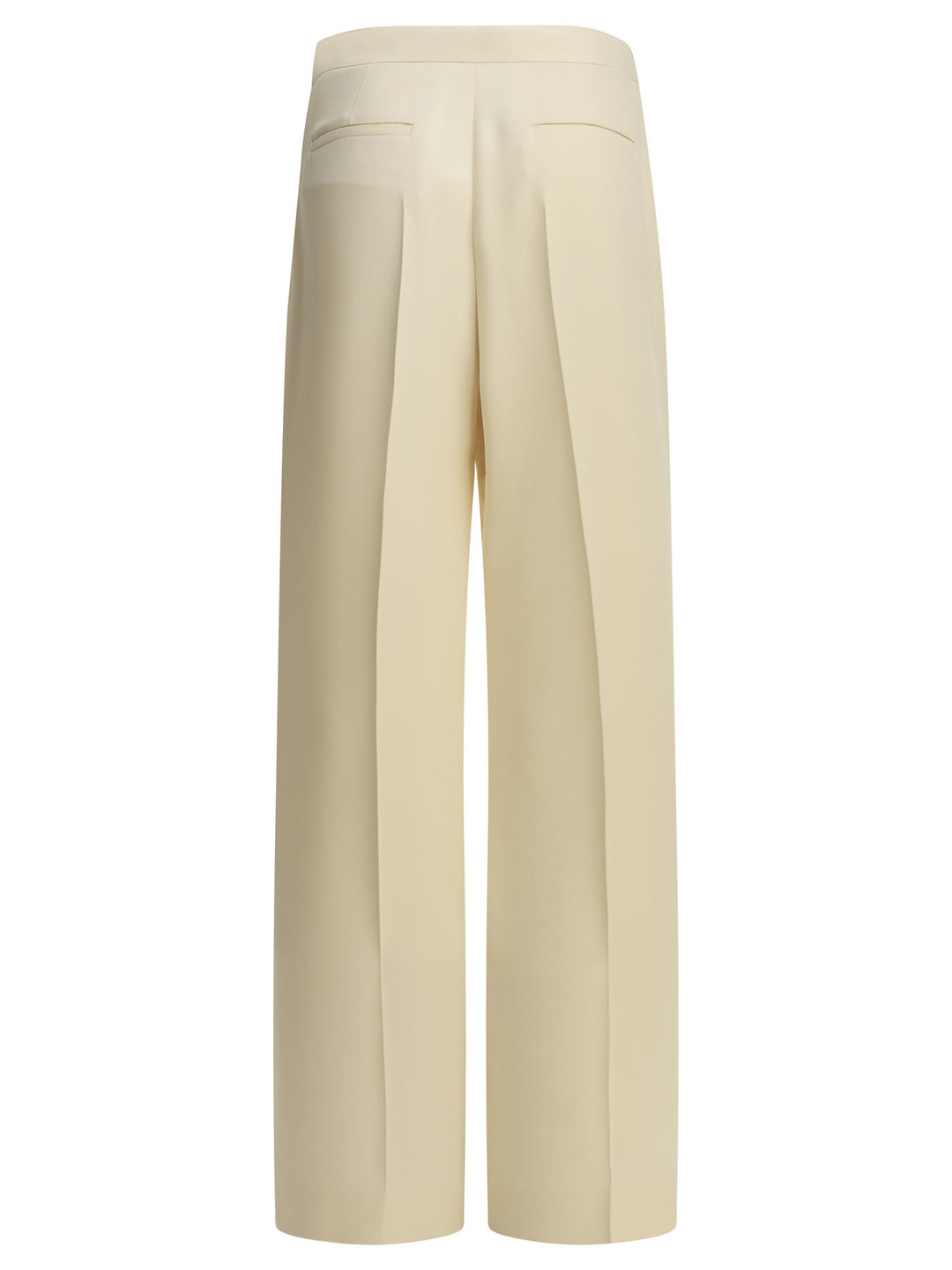 Valentino Silk Tailored Pants Trousers - White | 7d3cd1675e18ee3f12c8aea3697c7928895c4893