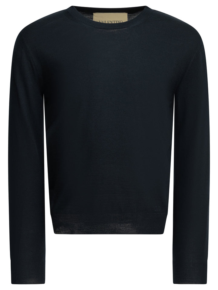 Valentino Vlogo Signature Knitwear - Blue | 20222b3824513d6584bb521ee9edee82a40b9191