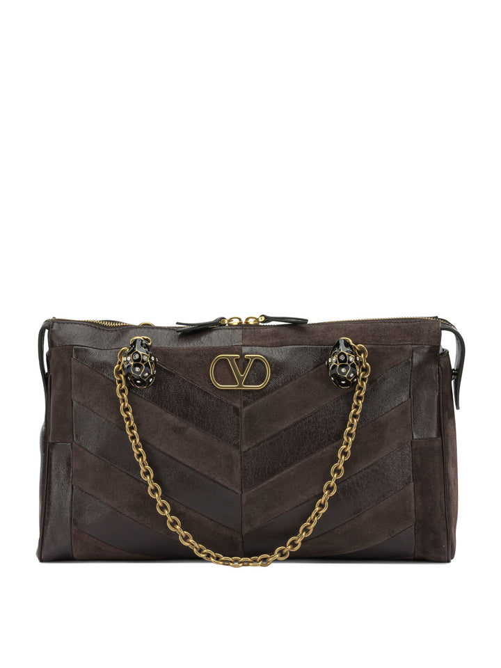 Valentino Garavani Panthea Shoulder Bags - Brown | c3237a49f1e7d828fa0cc598926318d1b7171830