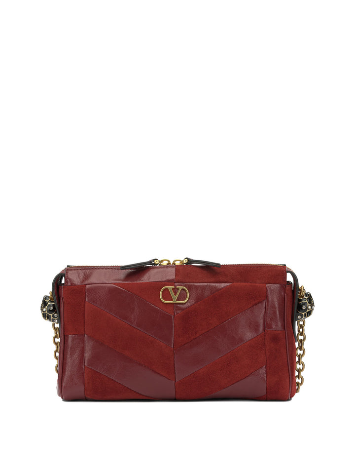 Valentino Garavani Panthea Shoulder Bags - Red | de9213662271c8e03b1c20a4f7312e22d866189e
