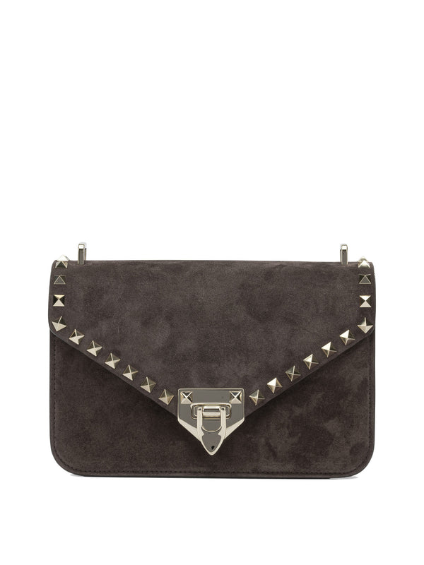 Rockstud Crossbody Bags Brown