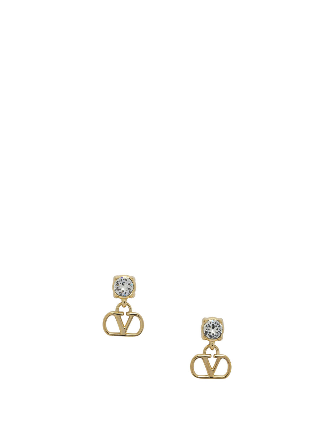 Valentino Garavani Vlogo Signature With Swarovski® Jewels - Gold | 64173356476ee0fa8df45af9baa347f24dc6000a