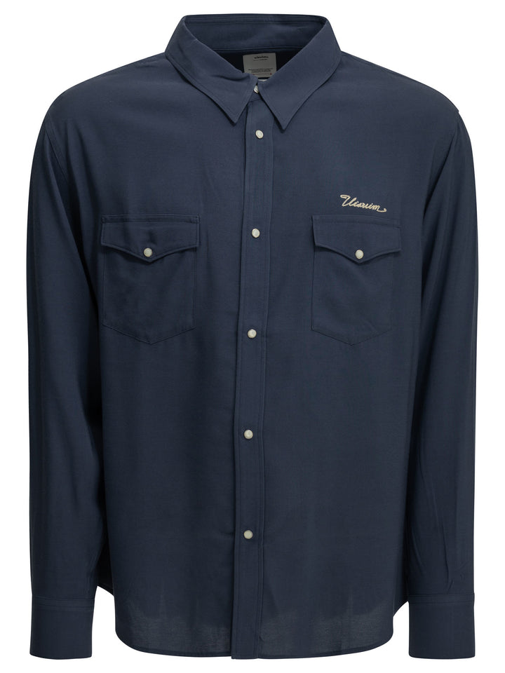 Visvim Meridian Shirts - Blue | 95a756e3ebb6f94664c02efbb416a698de6e5cd8