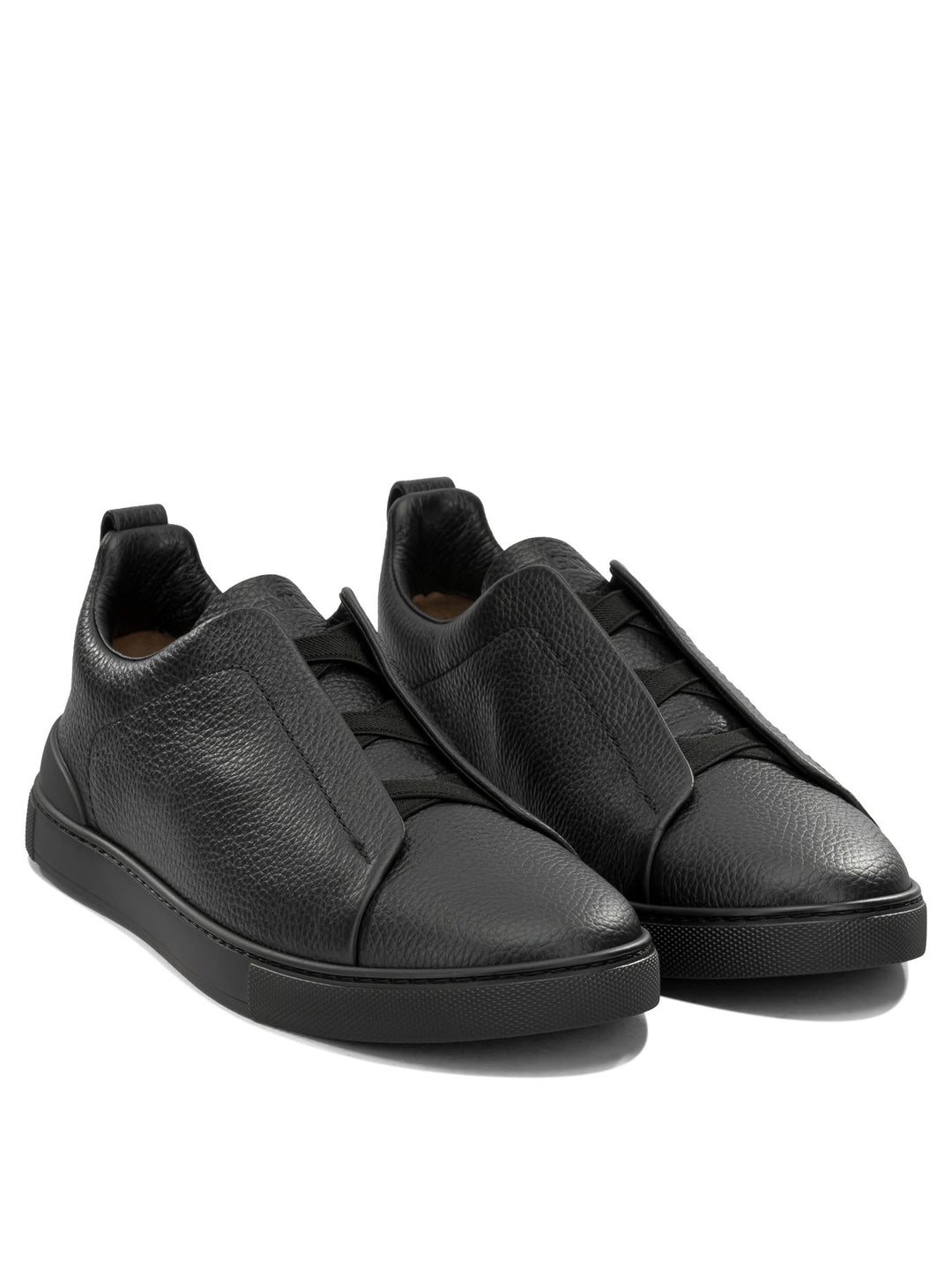 Zegna Triple Stitch™ Sneakers & Slip-On - Black | 378a3e8900c48e352ea6f354318559fe8ccb8a73