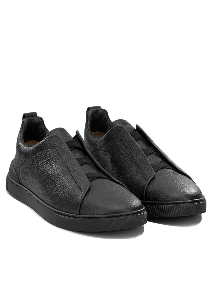Zegna Triple Stitch™ Sneakers & Slip-On - Black | 378a3e8900c48e352ea6f354318559fe8ccb8a73