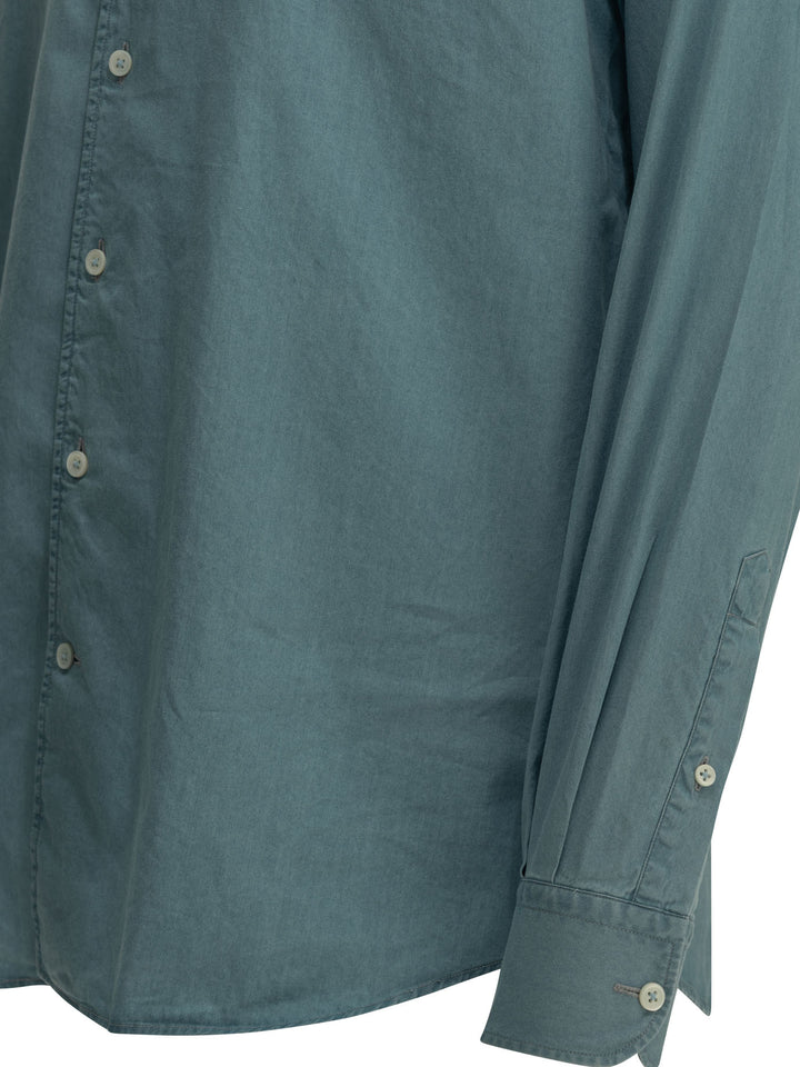 Zegna Casual Denim Shirt Shirts - Light blue | 34a93fff281e4c2eb358a4e40c065b5da54ee59e