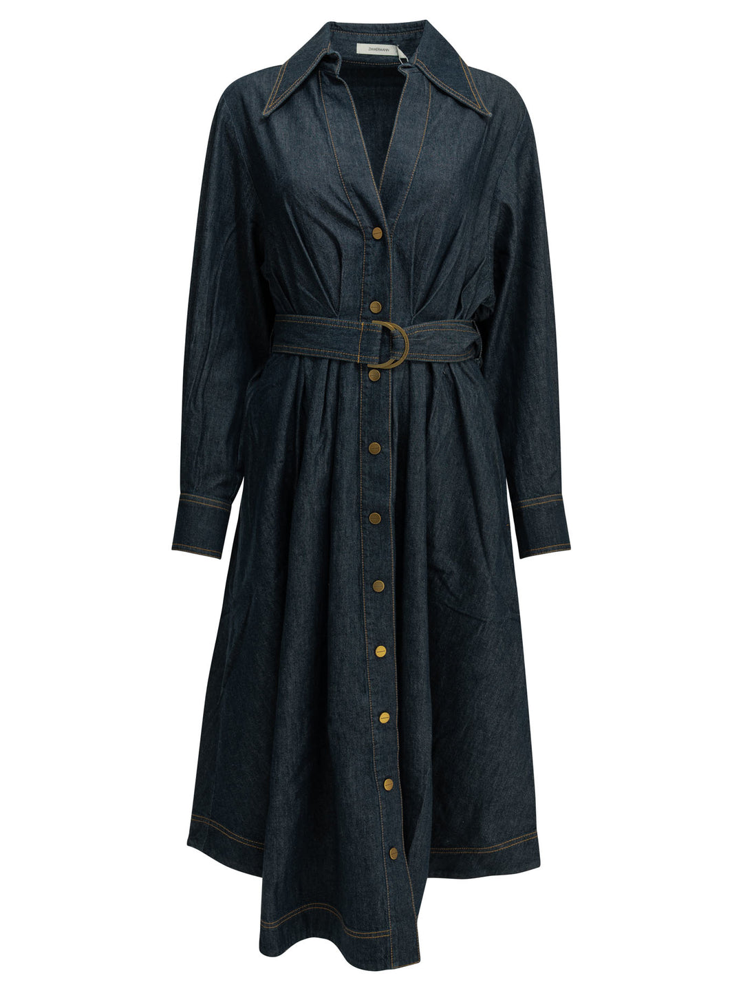 Zimmermann Midi Shirtdress Dresses - Blue | d6340bbc734961ea23272874e88790fd5a16ea5d