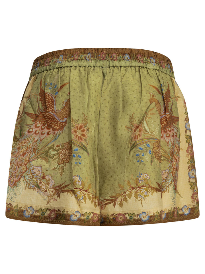 Zimmermann Indra Relaxed Shorts - Green | 230fe9e7fc83643d5639887c90ee015f66ef8b12