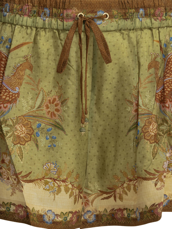 Zimmermann Indra Relaxed Shorts - Green | a8785a9cba1b6e64996c35073f47dfbfdd51e809
