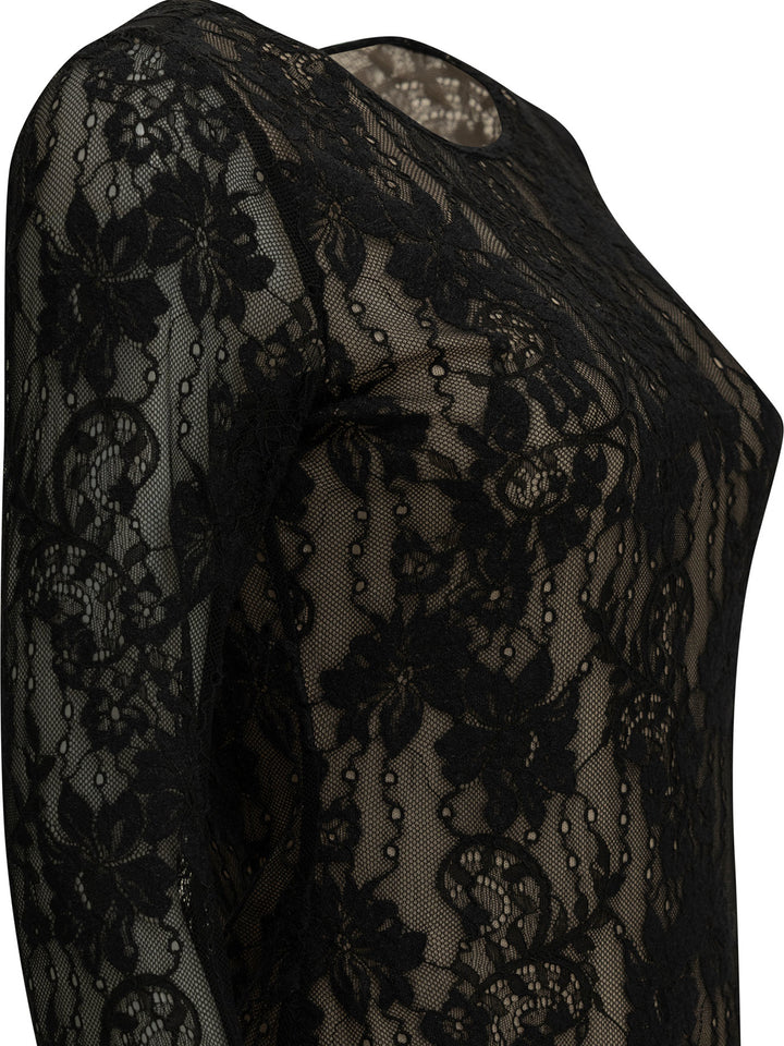 Zimmermann Lace Bodysuit Tops - Black | 42ca74f88cb49096477c465c9ccf36c488fd6356