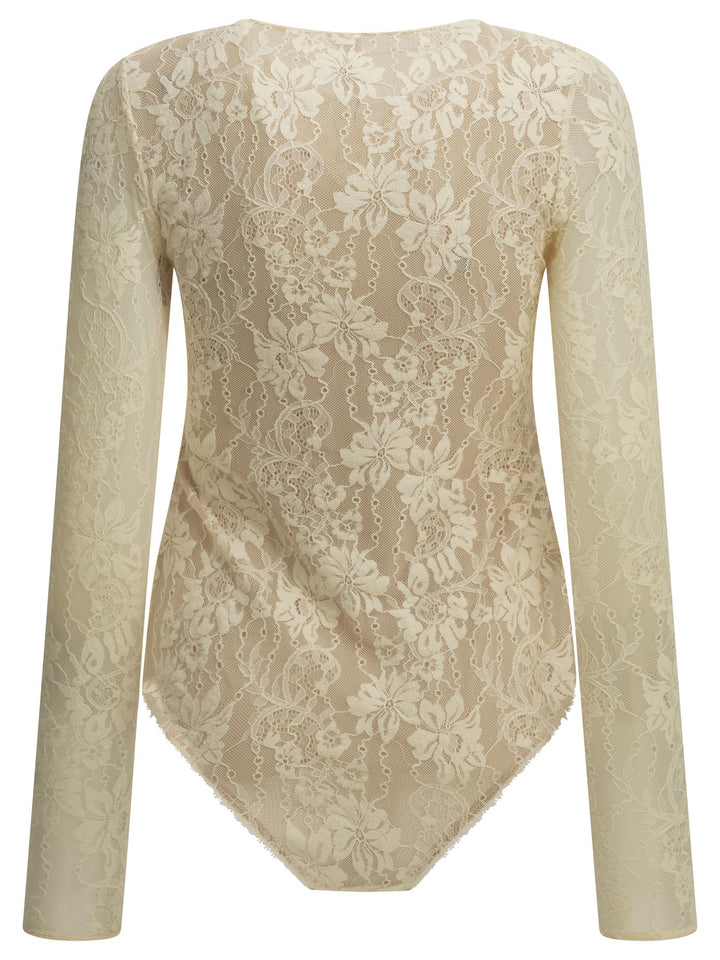 Zimmermann Lace Bodysuit Tops - White | ee4cecca15ad6aa5497d7a3964e2696b0da5c071