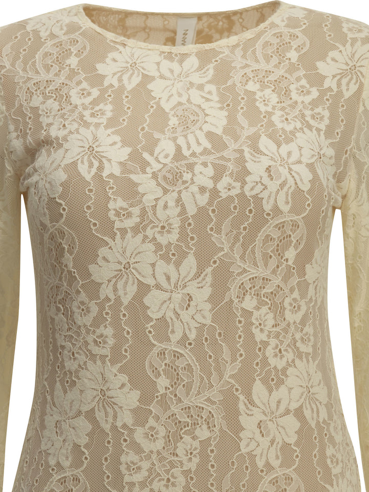 Zimmermann Lace Bodysuit Tops - White | 77cf2a7318cc8f87d1eba74bab00a24eed3a886c