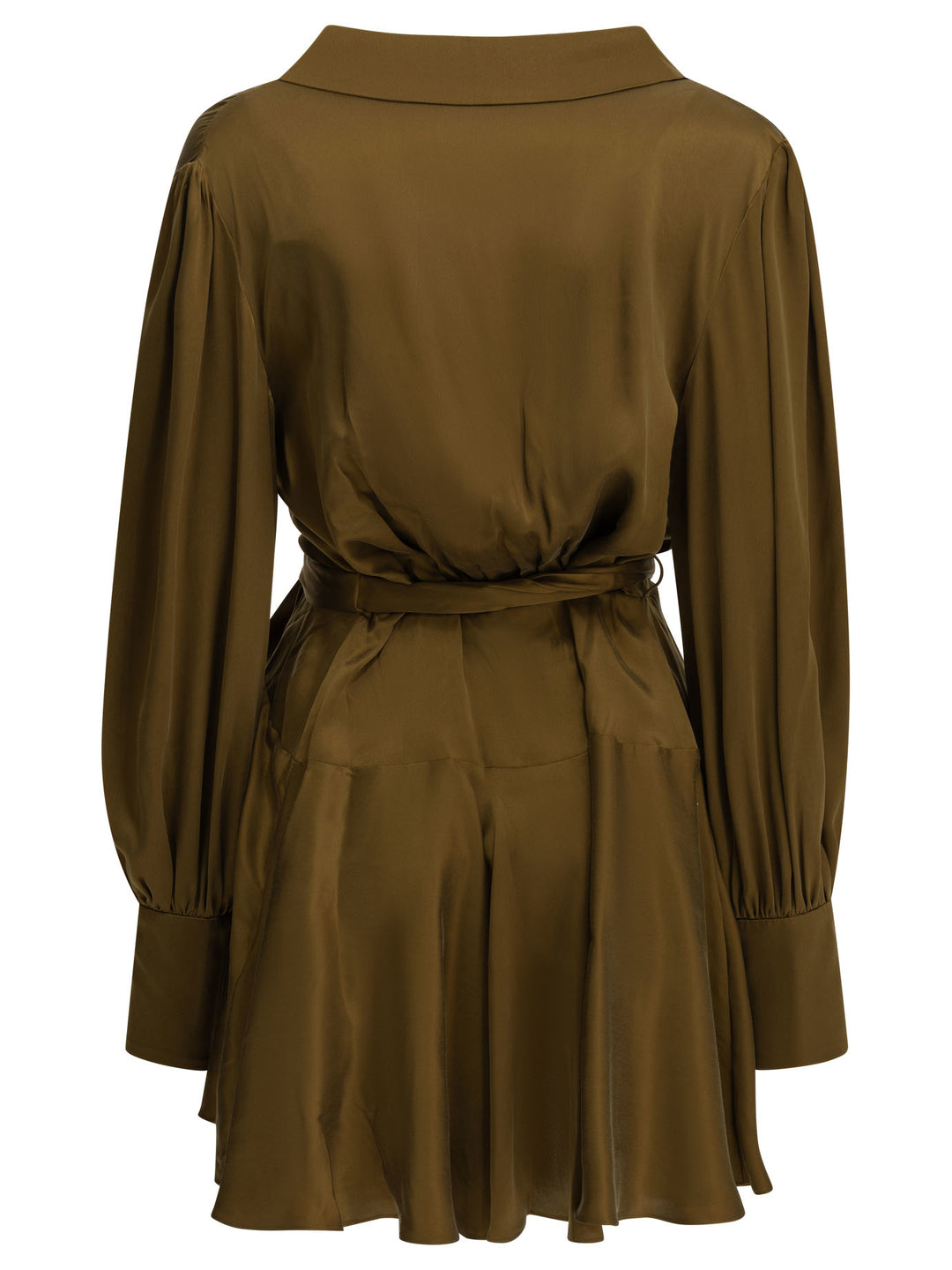 Zimmermann Short Wrap Dress Dresses - Brown | 99c3b8fc1ea373bde6f2e32f50d7d3233b0b2a39
