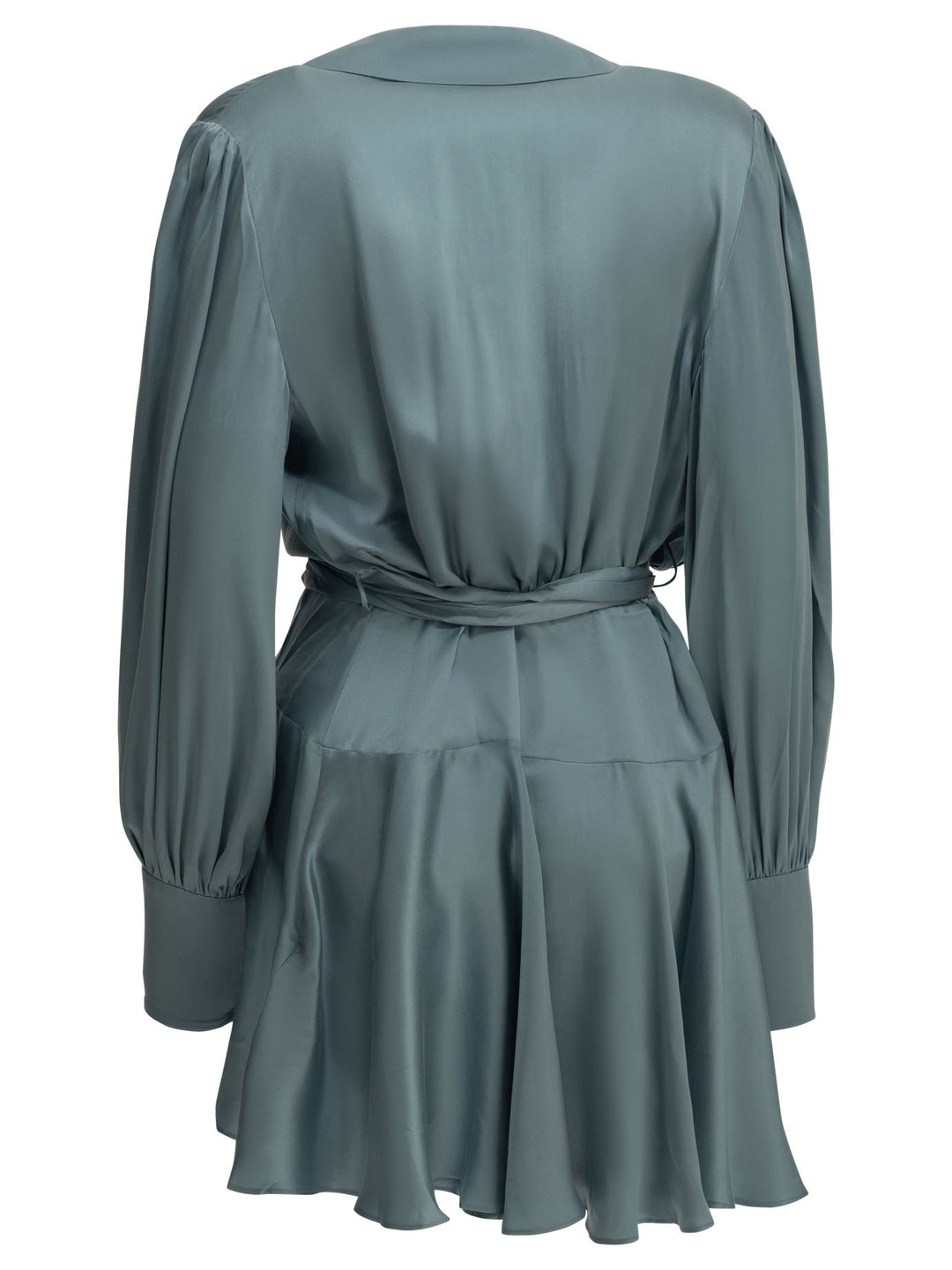 Zimmermann Short Wrap Dress Dresses - Light blue | 275e6707675f498922b291d8ddcc5710279b7a21