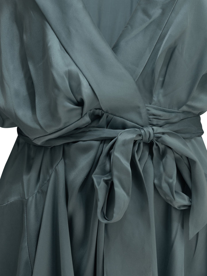 Zimmermann Short Wrap Dress Dresses - Light blue | 1d5d9c9191a4d89793fd0b2ebeddcc93e2ef5c3d