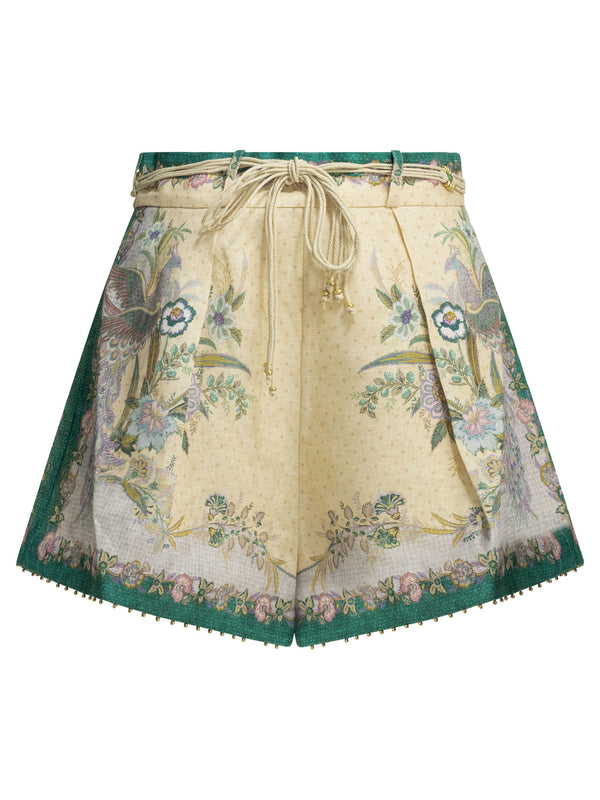 Indra Tuck Shorts Light Blue