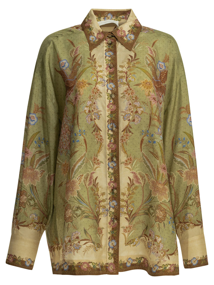 Zimmermann Indra Shirts - Green | c786afea6c00e83f26a0ef7349822c03c5ebacaf