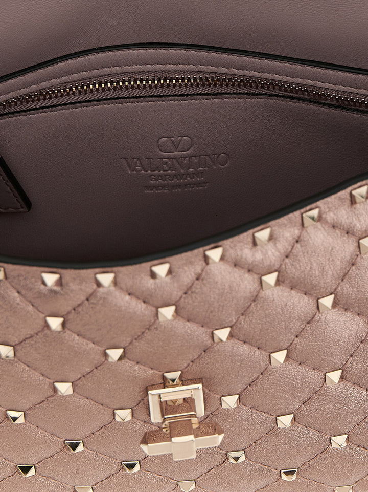 Valentino Garavani Rockstud Spike Shoulder Bags - Pink | ce5018ab3dfe9cf538884012642e2663de5c5425