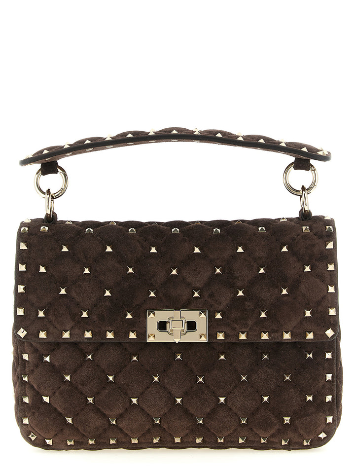 Valentino Garavani Rockstud Spike Mediium Crossbody Bags - Brown | 3b19f308f7334c0f69949d449eebe28d17744600