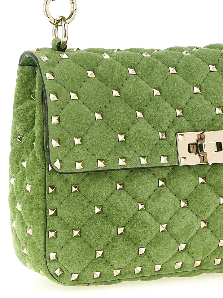 Valentino Garavani Rockstud Spike Shoulder Bags - Green | 7e6b2bd03e7e68a73b0a4a8a47bd51fc872b9493