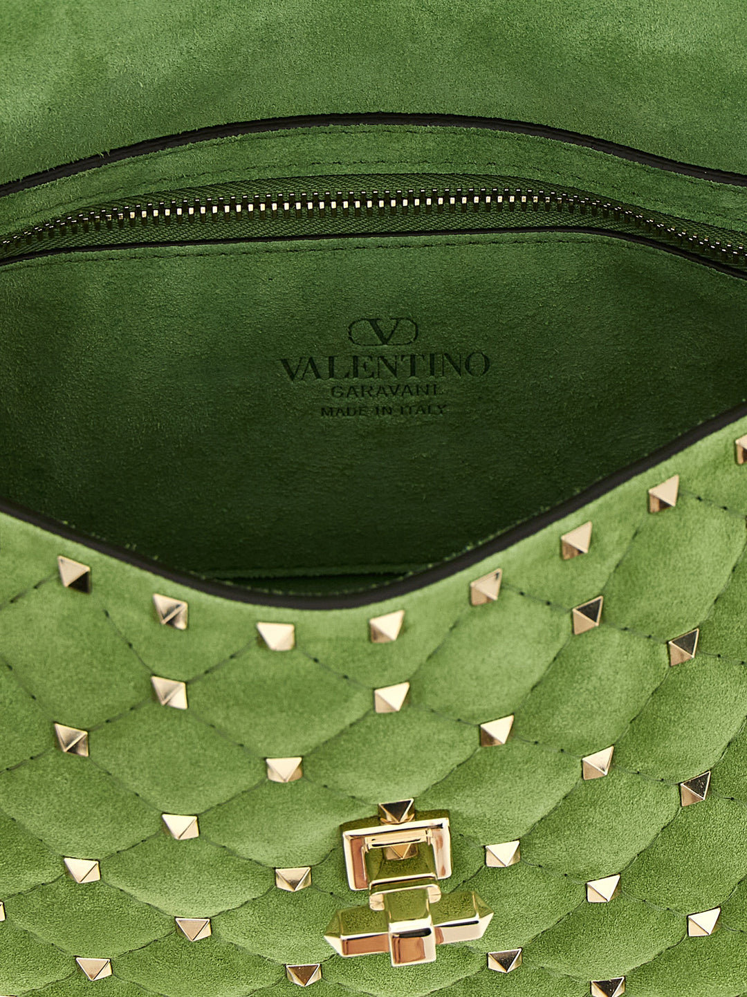 Valentino Garavani Rockstud Spike Shoulder Bags - Green | db0792cc180a0d14775f46d212ac21fc08a72aa6